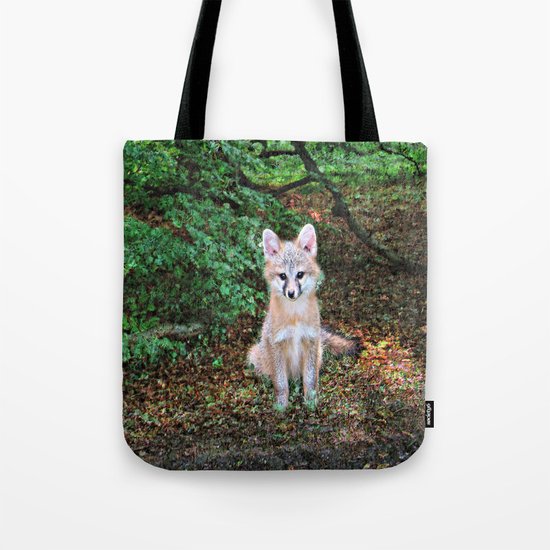 Little Grey Fox II Tote Bag