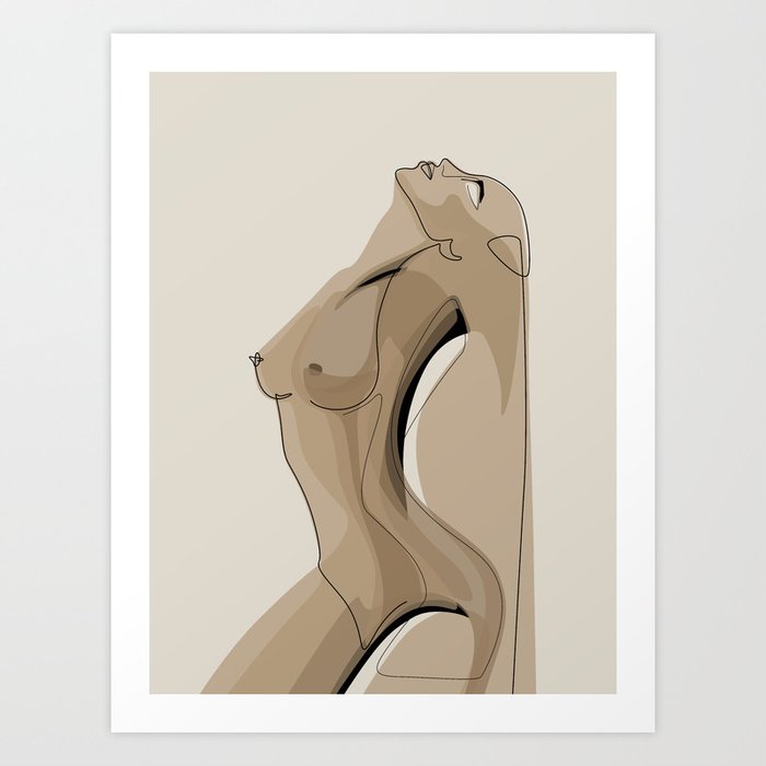 Sand Nudity Art Print