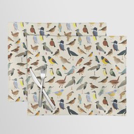 Great collection of birds illustrations  Placemat