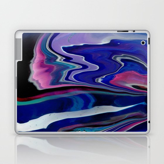 Fluid Abstract 3 (Blue Purple) Laptop & iPad Skin