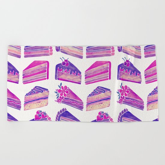 Cake Slices – Unicorn Palette Beach Towel