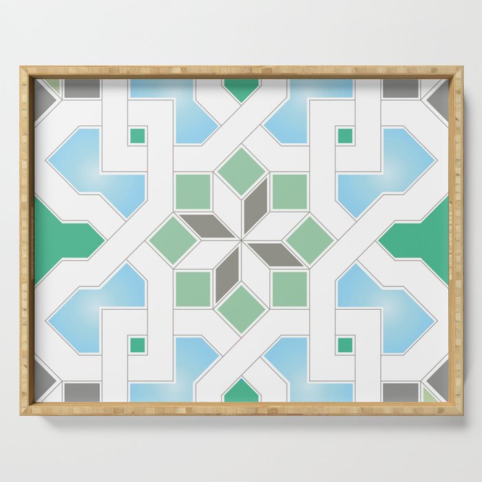 Geometric Pattern - Oriental Design Pt. 6 Serving Tray