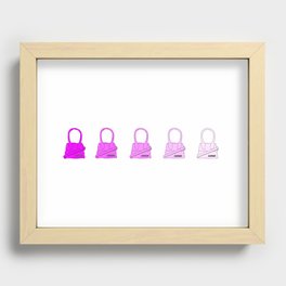 Ombre Jacquemus in Pink Recessed Framed Print