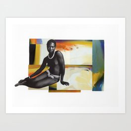 Woman In Color Art Print