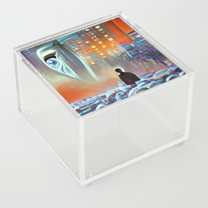 Big Brother Abstract Aesthetic No16 Acrylic Box