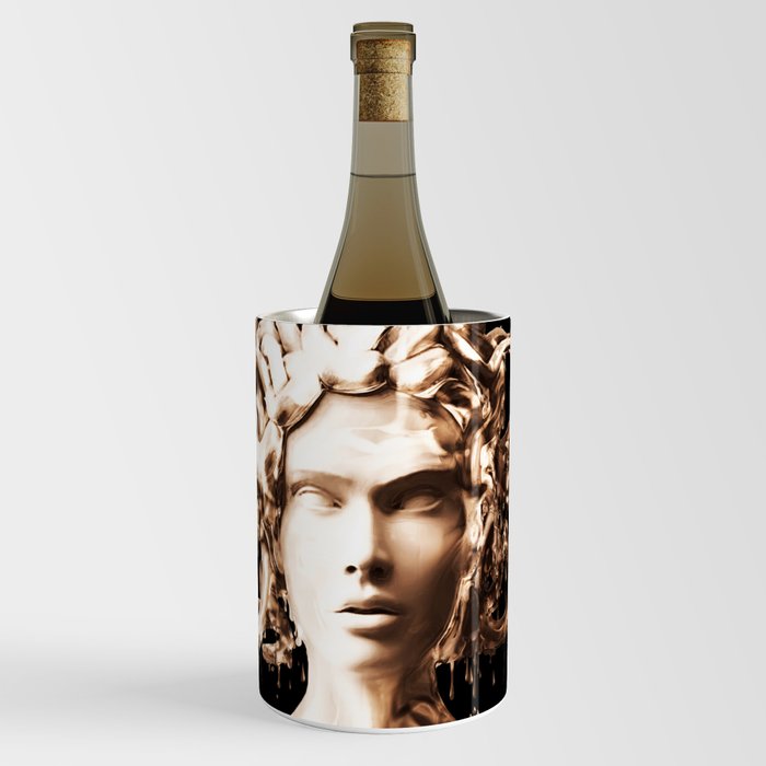 Bronze Medusa Wine Chiller