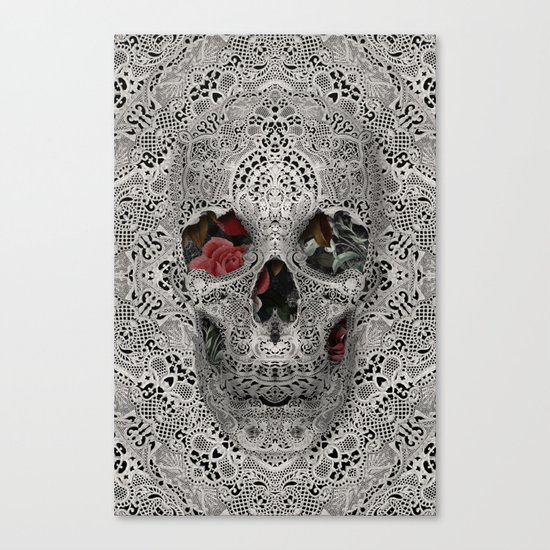 Lace Skull 2 Canvas Print