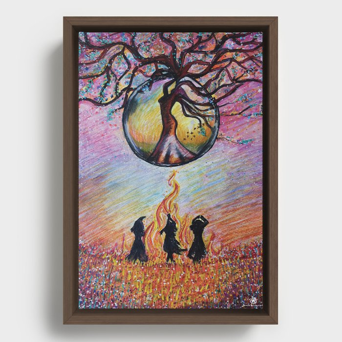 The Spiritual Souls Will Rise  Framed Canvas