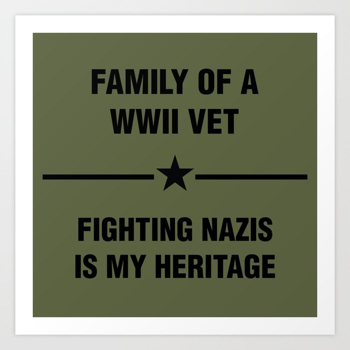 WWII Family Heritage Art Print
