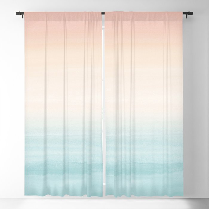 Touching Watercolor Abstract Beach Dream #3 #painting #decor #art #society6 Blackout Curtain