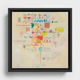 Wassily Kandinsky Gentle accent Framed Canvas