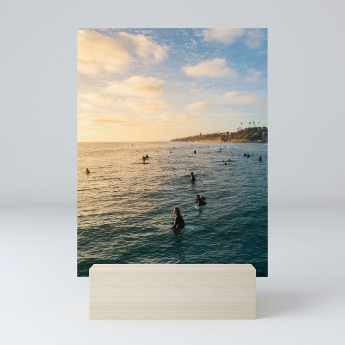Sunset Surf Crew Mini Art Print