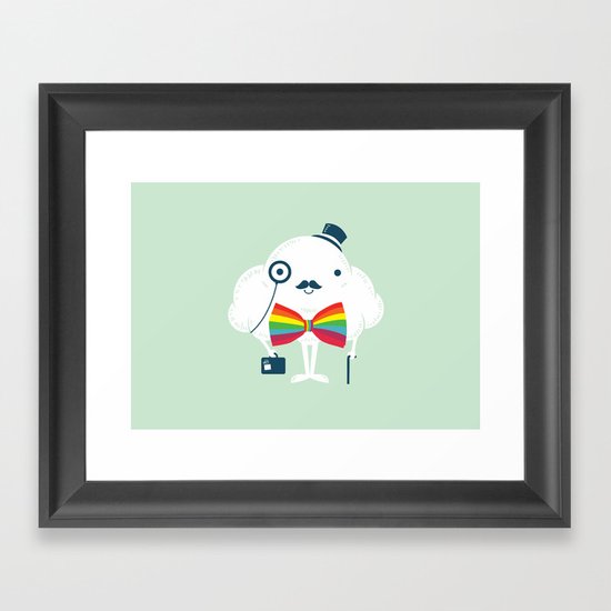 Rainbow-tie gentleman Framed Art Print