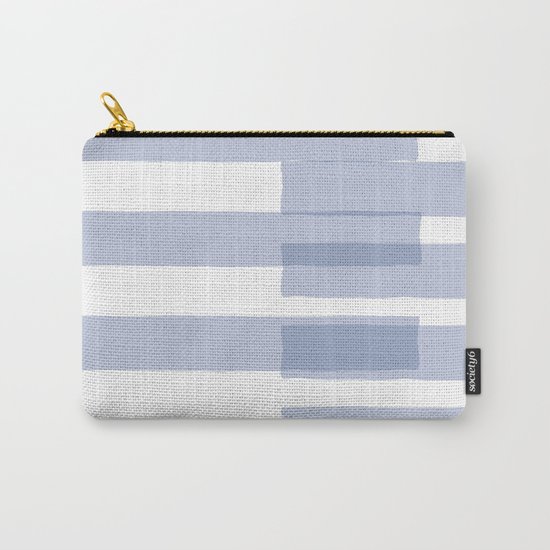 Big Stripes in Light Blue Carry-All Pouch