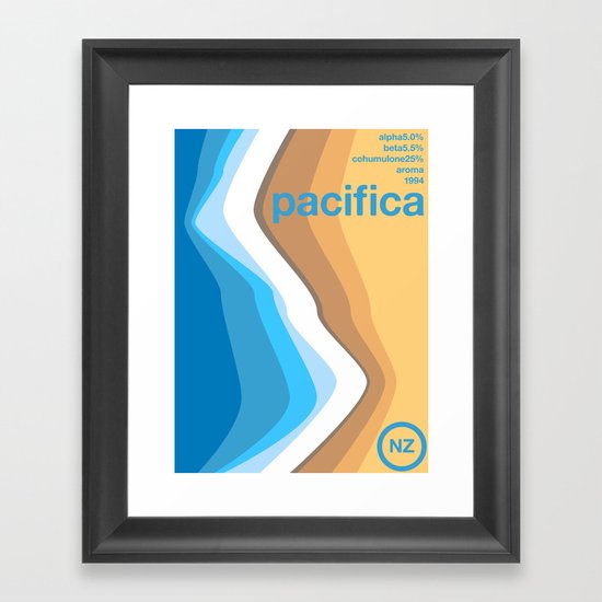 pacifica single hop Framed Art Print