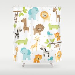 Jungle Animals Shower Curtains For Any Bathroom Decor Society6