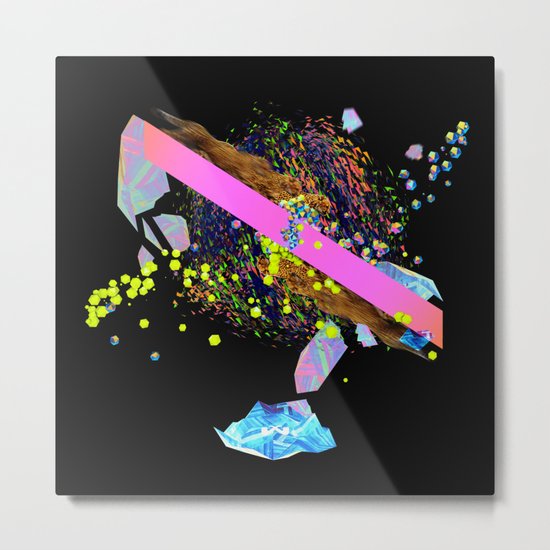 Burning The Candle At Both Ends. Metal Print