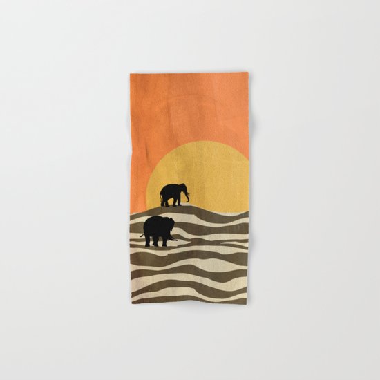 African Sunset Hand & Bath Towel