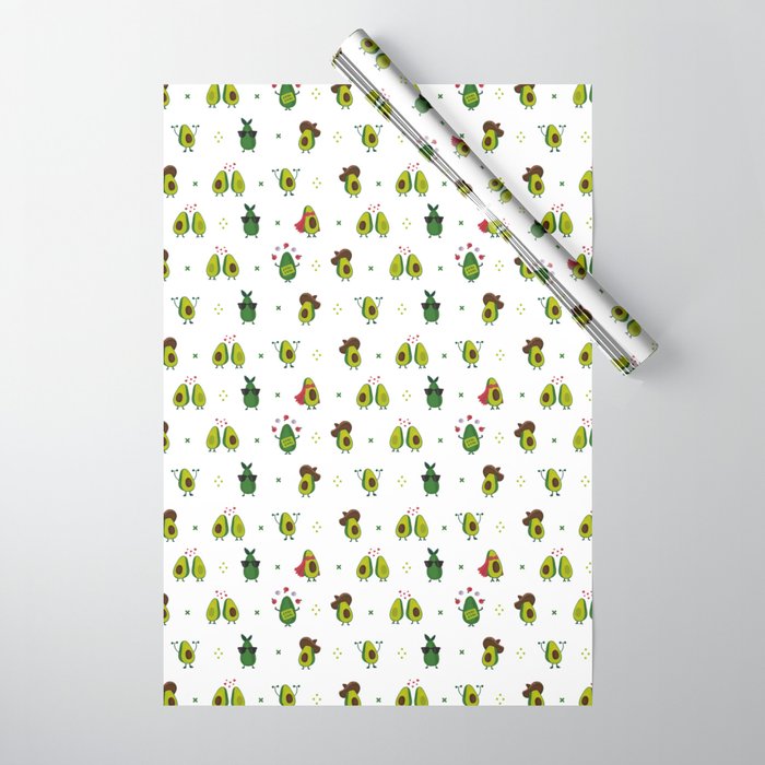 Avocado Pattern - holy guacamole collection Wrapping Paper
