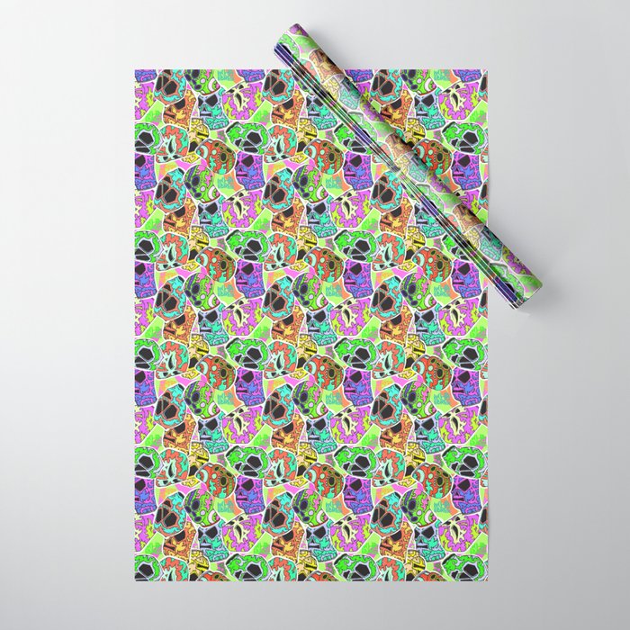 Spooky Day of the Dead Wrapping Paper