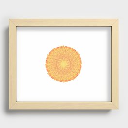 Mandala Sun and Fire Recessed Framed Print