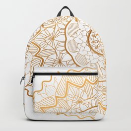 Luxury gold mandala Backpack