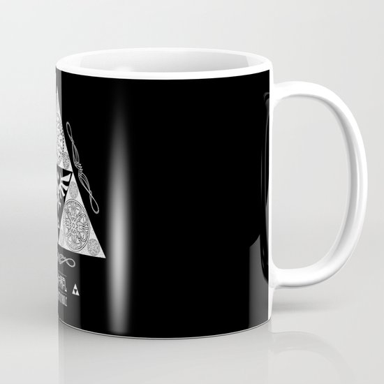 Legend of Zelda Kingdom of Hyrule Crest Letterpress Vector Art Mug