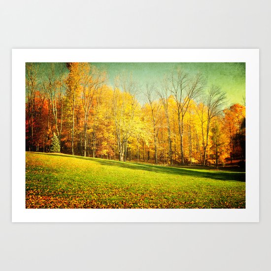 Golden Autumn in Ohio Art Print