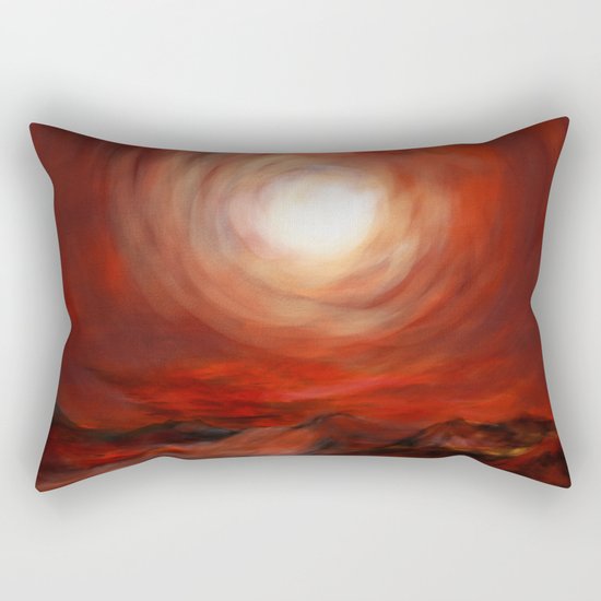 Tunnel through the sun Rectangular Pillow
