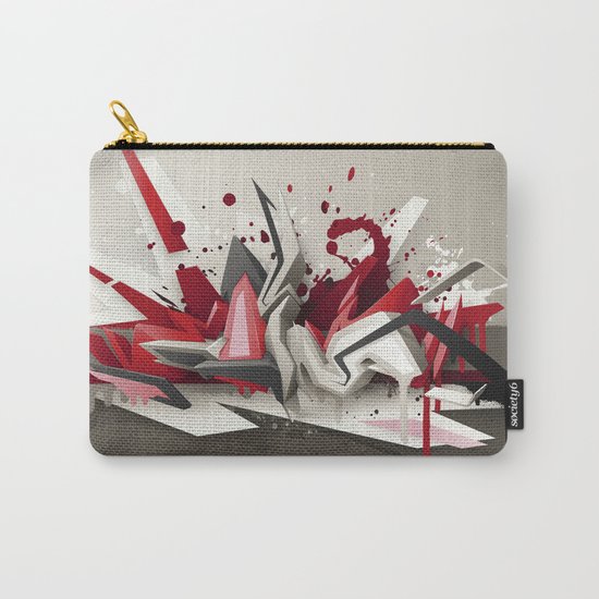 Red Metal Carry-All Pouch