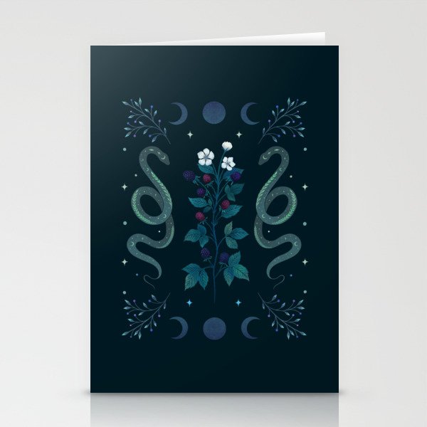 Serpent and Wild Berries Stationery Cards