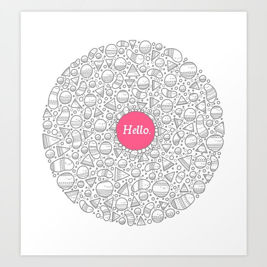 Hello Art Print