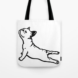 FRENCH BULL DOG YOGA NAMASTE product FUNNY GYM design DOGS Tote Bag