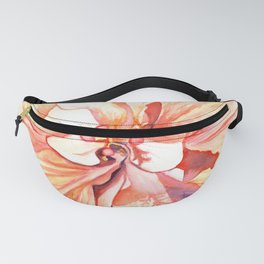 Double Peach Tropical Hibiscus Fanny Pack