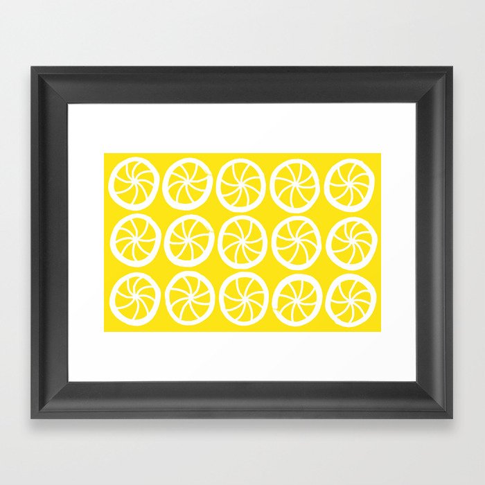 Lemon Slices Framed Art Print