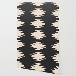 Geometric Southwestern Minimalism - Charcoal Wallpaper