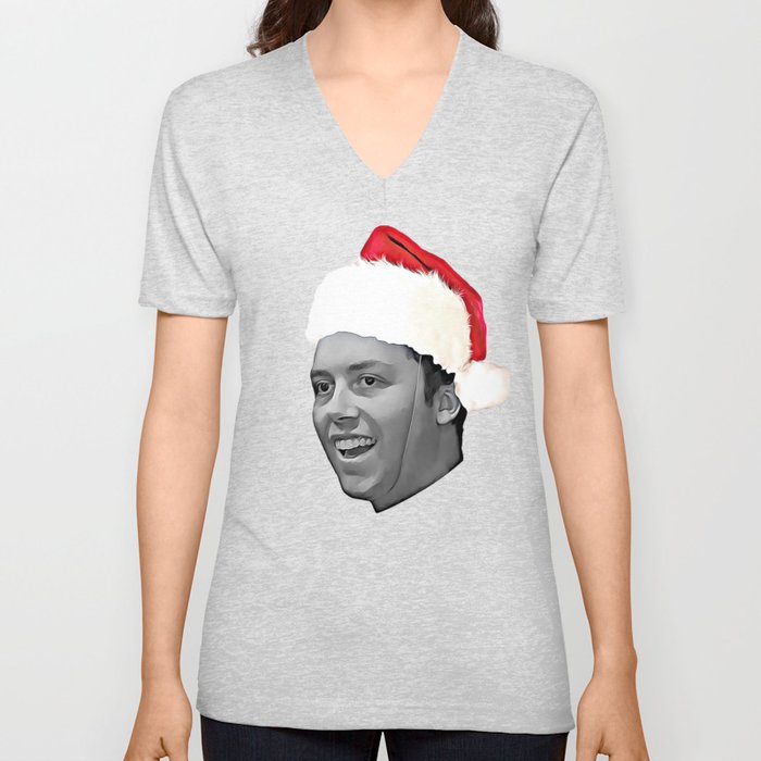 Goofy Christmas V Neck T Shirt