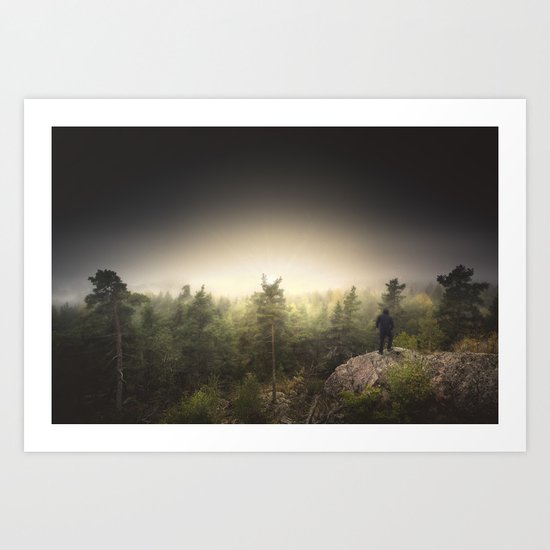 Im happily lost yet again Art Print