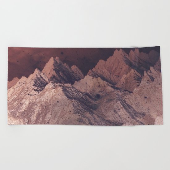Romantic Mountains Beach Towel