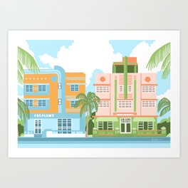 Miami Beach Florida  Art Print