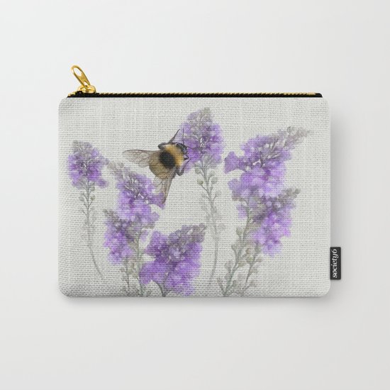 Watercolor Bumble Bee Carry-All Pouch