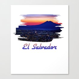 El Salvador, Salvadorian pride, Guanaco, Pais, Orgullo, Landscape view, Salvadorian Sunset, Salvadorian Volcano Canvas Print