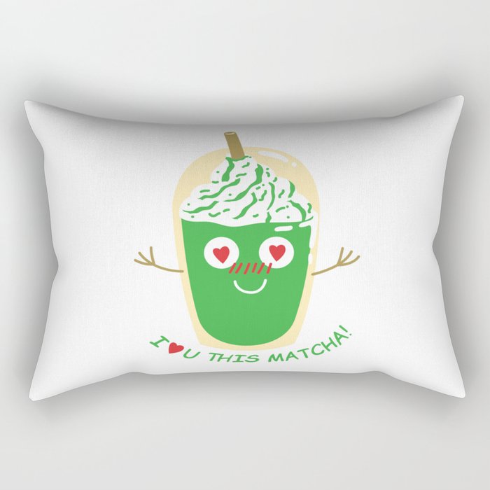 I Love You This Matcha Rectangular Pillow