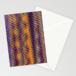 Earth Tones Zigzag Pattern Stationery Card