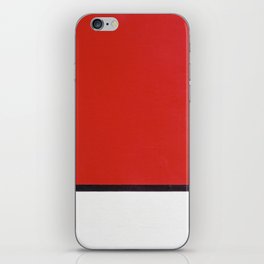 Composition with Red, Blue, and Yellow iPhone Skin