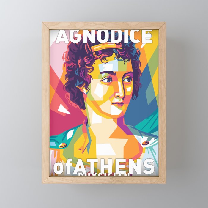 Agnodice of Athens Framed Mini Art Print