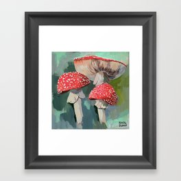 Fly Agaric Mushroom Framed Art Print