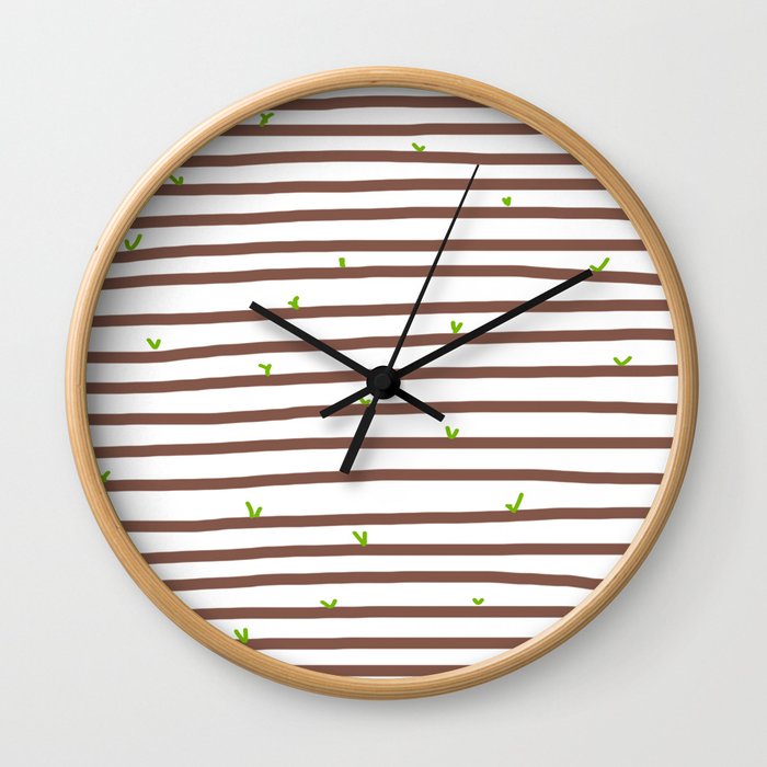Seedlings Wall Clock