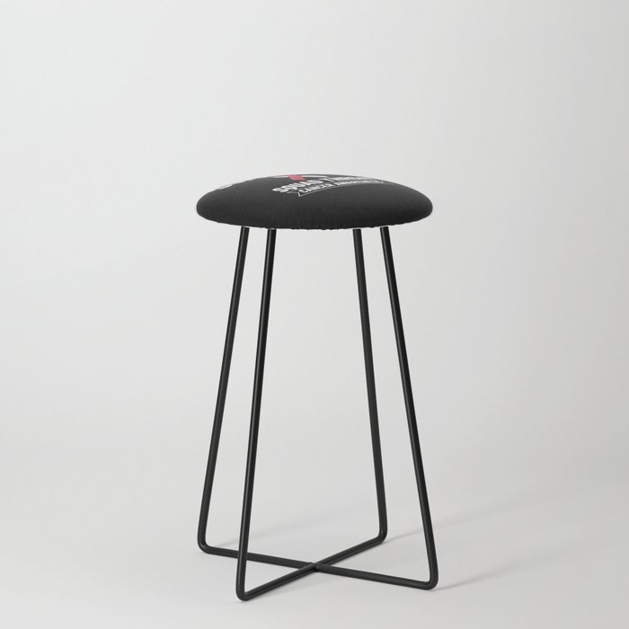 Head and Neck Throat Cancer Ribbon Survivor Counter Stool