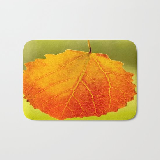Colorful Autumn Leaf Bath Mat